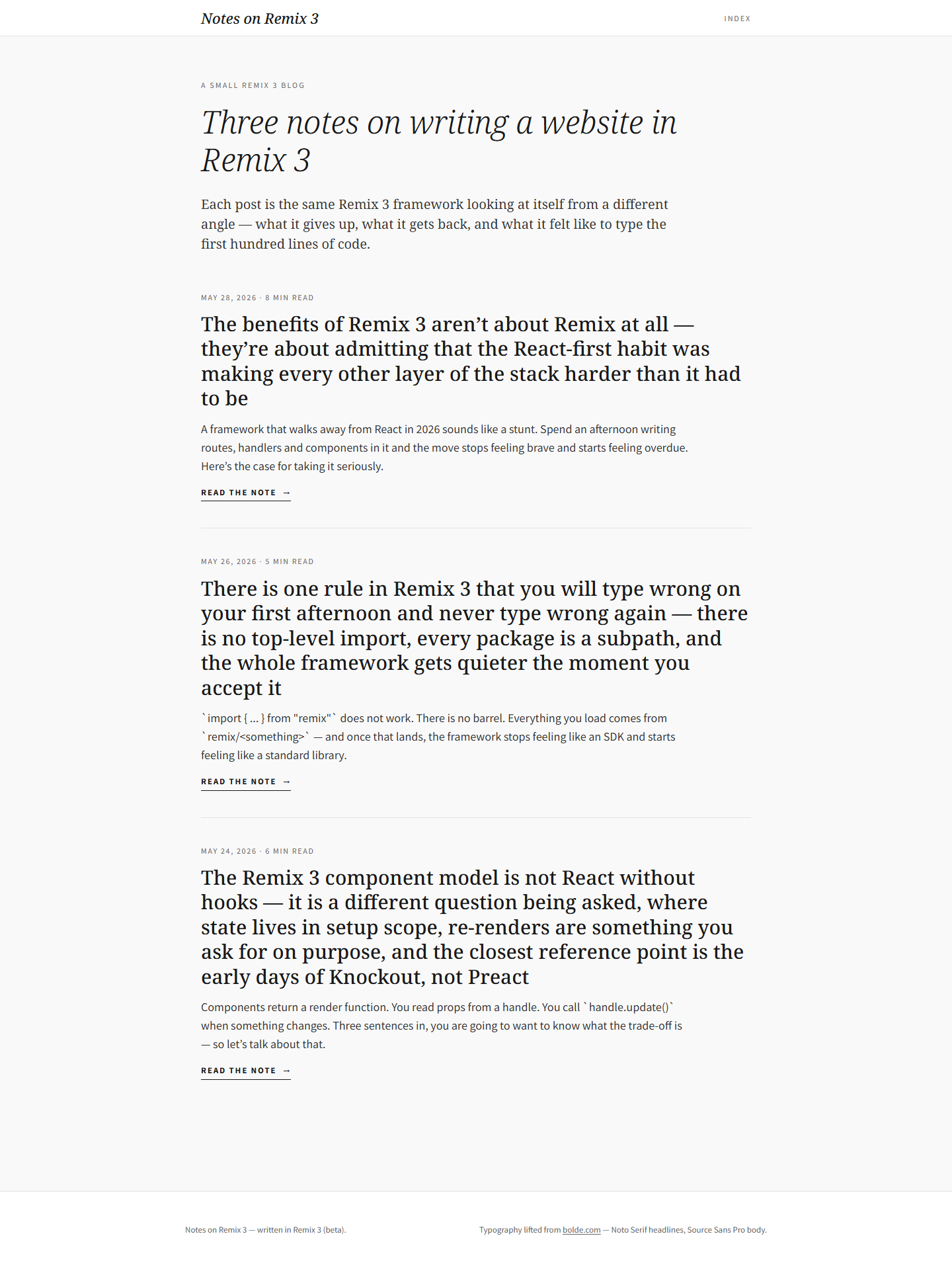 Compressed full-scroll desktop overview of the original Learning Adventures AI typography demo page, showing overall pacing rather than readable text detail.