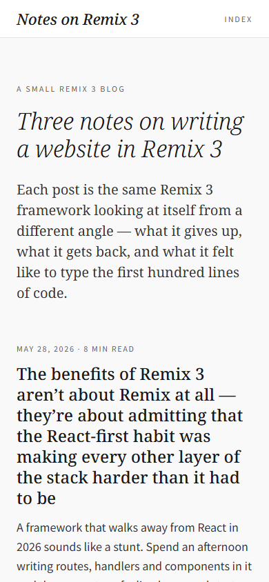 Mobile first viewport showing how the original page adapts its hierarchy and composition.