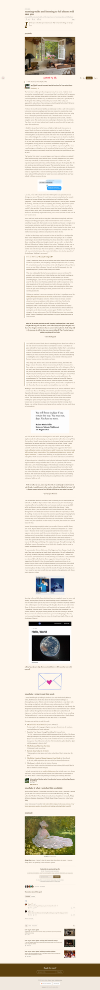Compressed full-scroll desktop overview of the original Postcards by Elle on Substack page, showing overall pacing rather than readable text detail.
